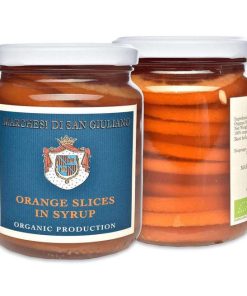 Marchesi di San Giuliano – Organic Orange Slices in Syrup from Sicily, 460g (16.2g) Jar