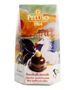 Hazelnut Moretti Cookies, Dark Chocolate Covered & Hazelnut Spread Filling, 7.05oz (200g)