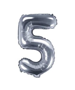 Ballon chiffre 5 – Argent