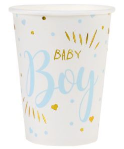10 GOBELETS BABY SHOWER CIEL 27 CL