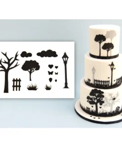 Emporte piéce silhouette paysage