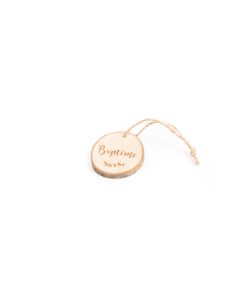 4 RONDINS BAPTÊME BOIS DIAMÈTRE 4CM