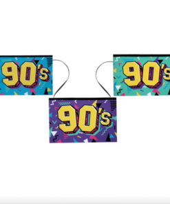 BANDEROLE 90’S MULTICOLORE 20 X 13 CM / 5 M